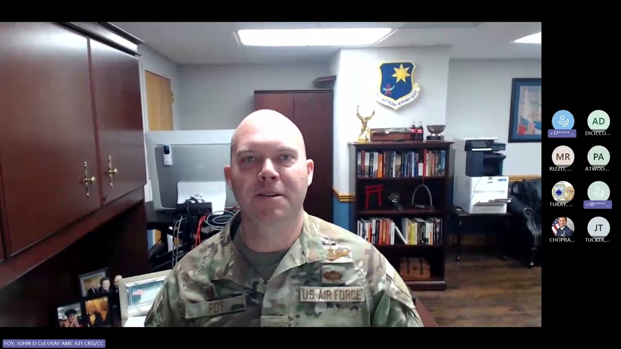 CGO Professional Development session with Col John Foy