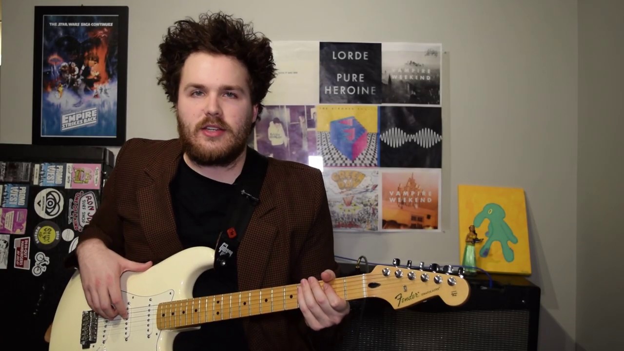 Bad Decisions - the Strokes TABS ONSCREEN Guitar Lesson