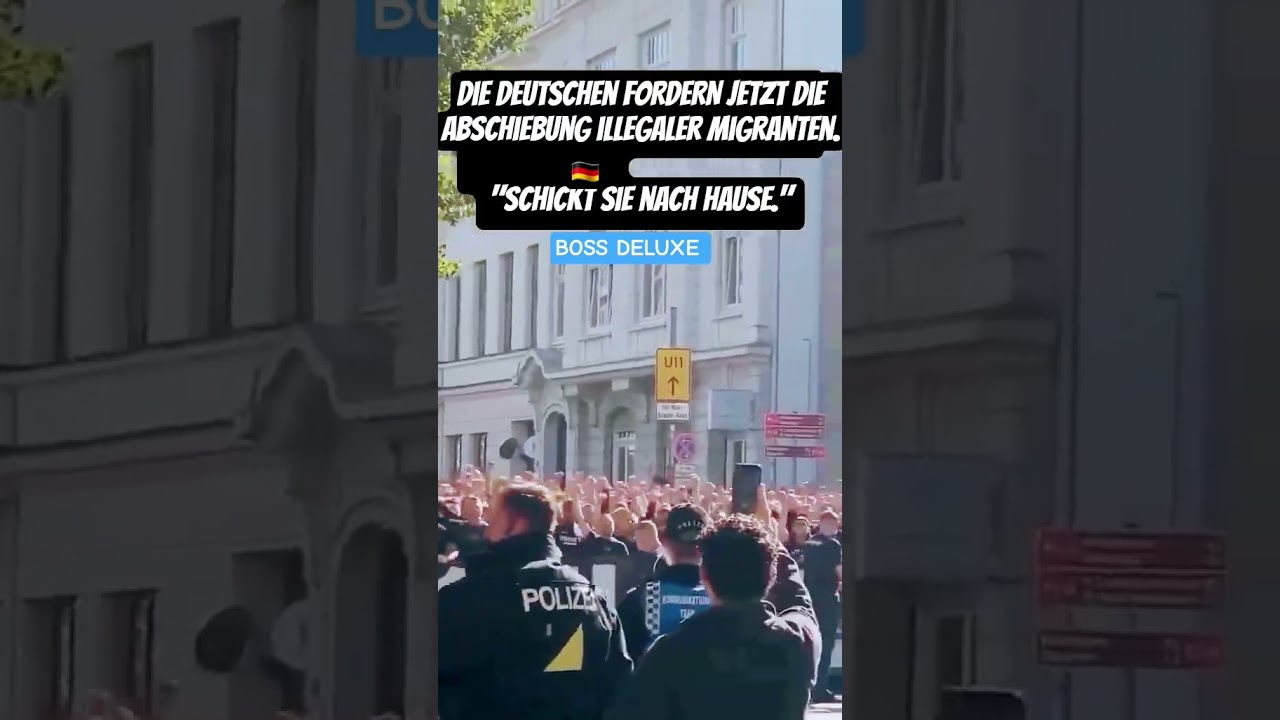 Die Deutschen FORDERN jetzt die Abschiebung illegaler Migranten.