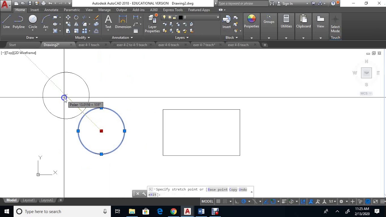 4-1 Using Grips in AutoCAD