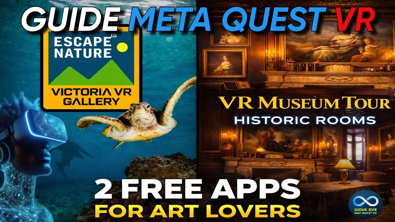 FREE APPS FOR ART LOVERS!  MUSEUM HISTORIC ROOMS & ESCAPE TO NATURE GALLERY (Meta Quest)