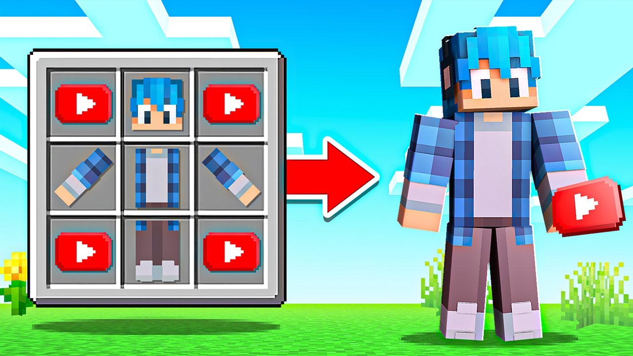 MINECRAFT, ale CRAFTUJE YOUTUBER&Oacute;W!