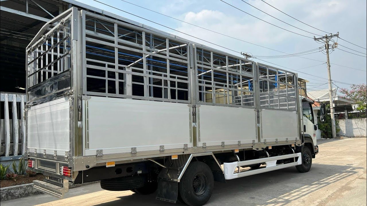Xe Tải Isuzu FRR 650 Thùng Mui Bạt Kèo Đà Lạt Bửng Nhôm | Tải 6.400KG | Isuzu An Khánh