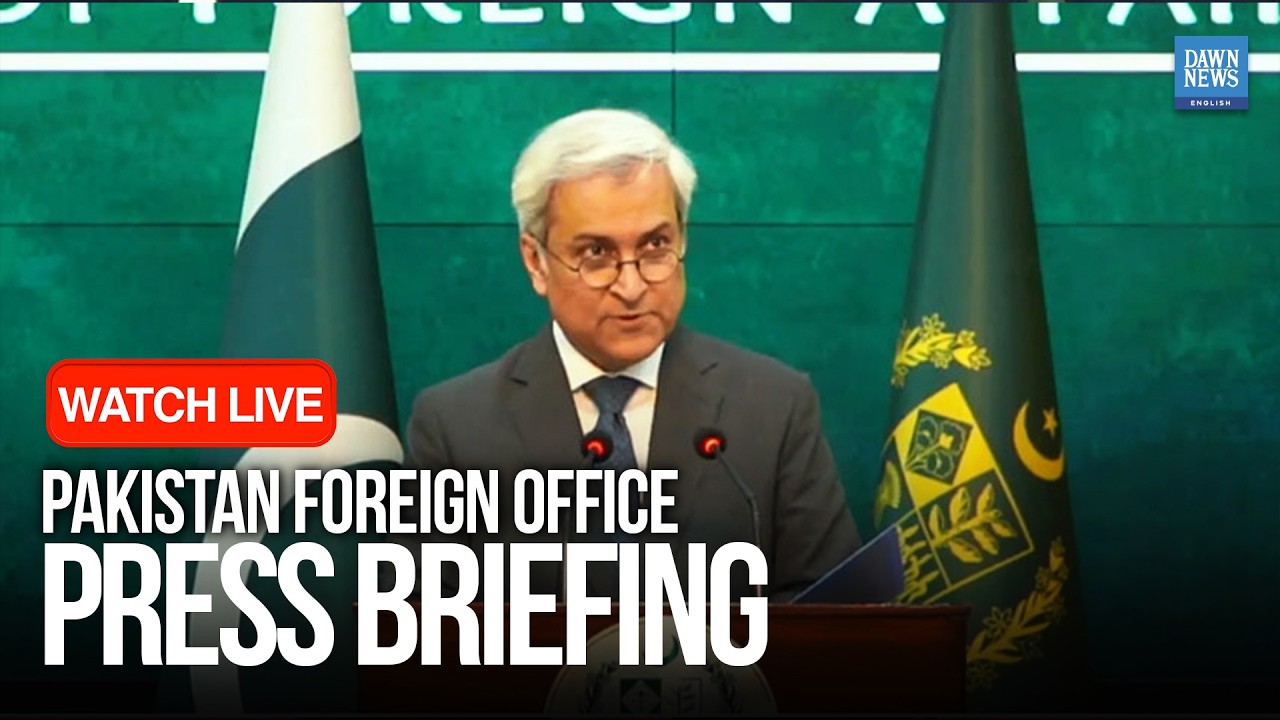 🔴 LIVE: Pakistan FO Spokesperson Tahir Hussain Andrabi Weekly Press Briefing