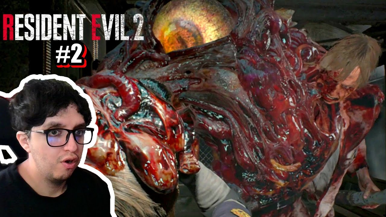El Final Boss BIRKIN Nos APARECE en la cara en mi segundo dia en Resident Evil 2 Cap#2