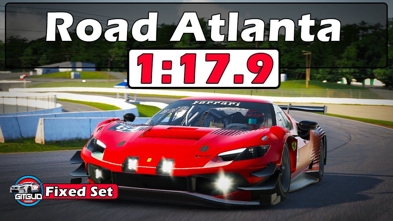 iRacing Ferrari 296 GT3 Challenge — Руководство по трассе Road Atlanta — 1:17.9