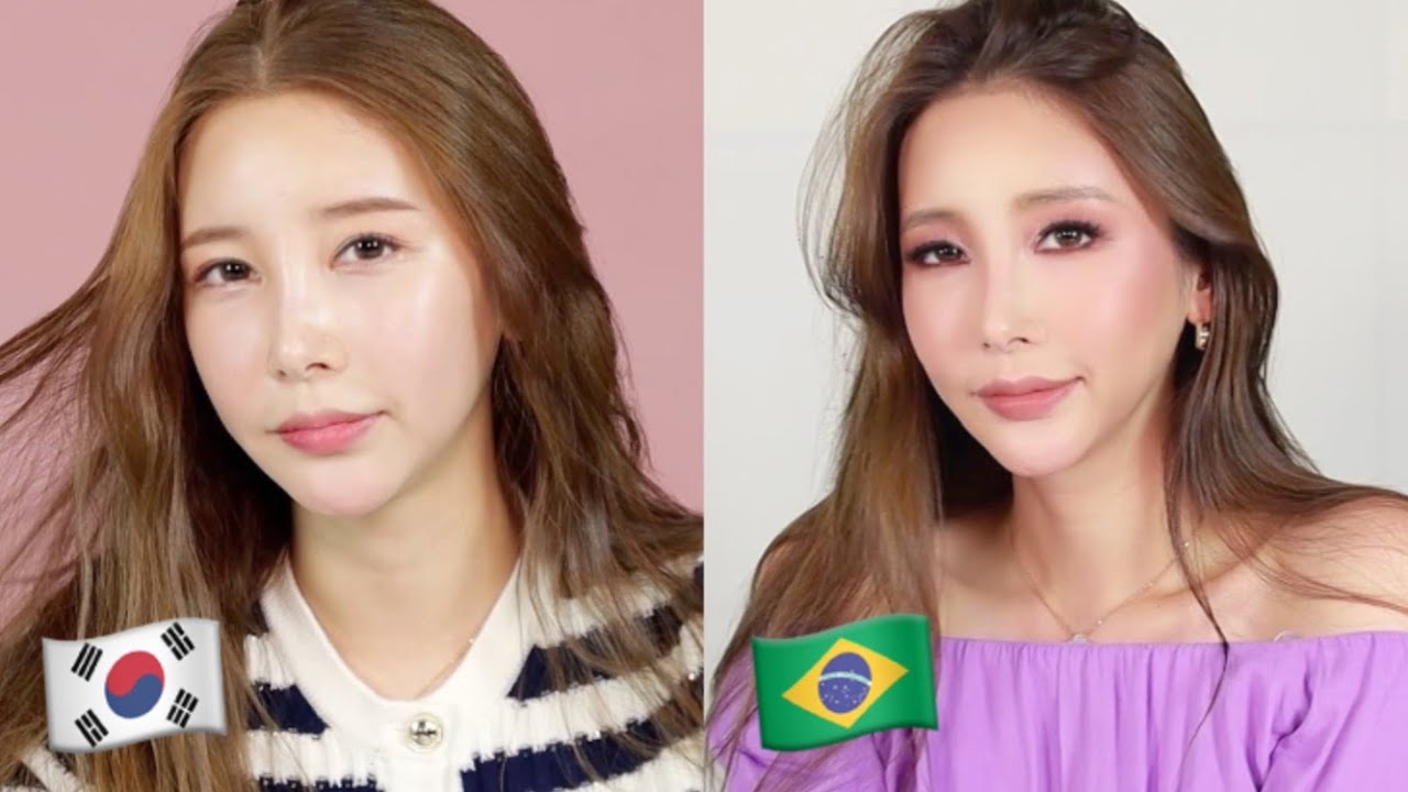 DIFFERENCE BETWEEN KOREAN AND BRAZILIAN MAKE (MAKEUP LAST MORE THAN 1 HOUR)