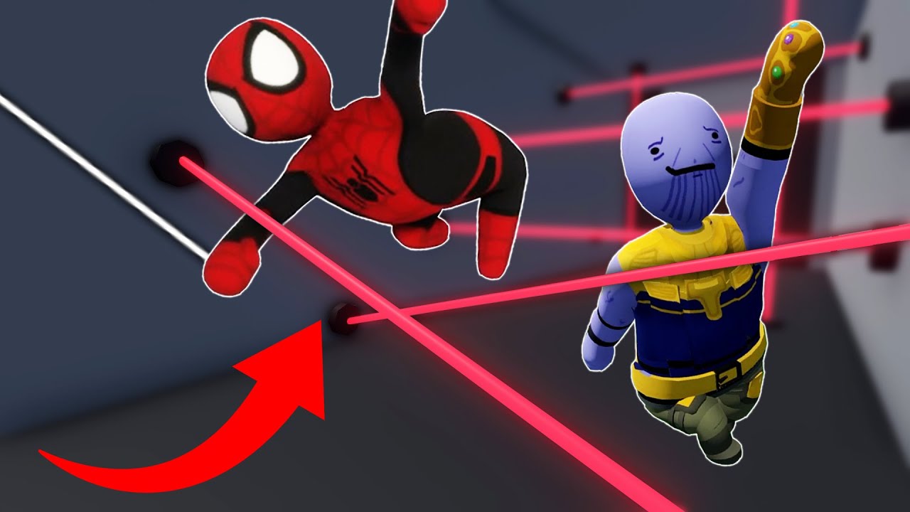 SPIDER-MAN AND THANOS ESCAPE PRISON! (Human Fall Flat)