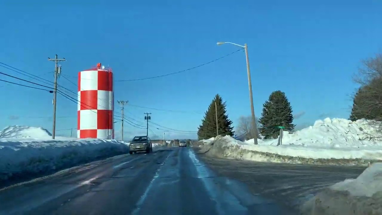 Caribou, Maine (south to north)