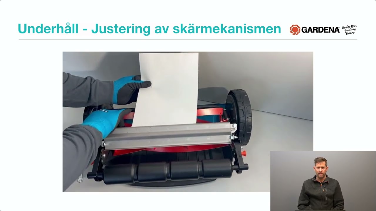 Hur man justerar cylinderklippare från Gardena