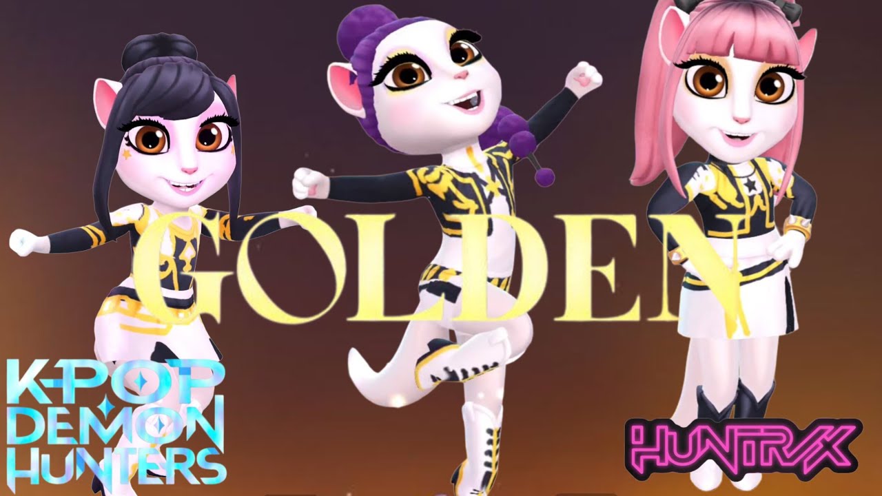 🌈 GOLDEN KPop Demon Hunters ➕ Angela 2 || Cosplay Huntrix Makeover!