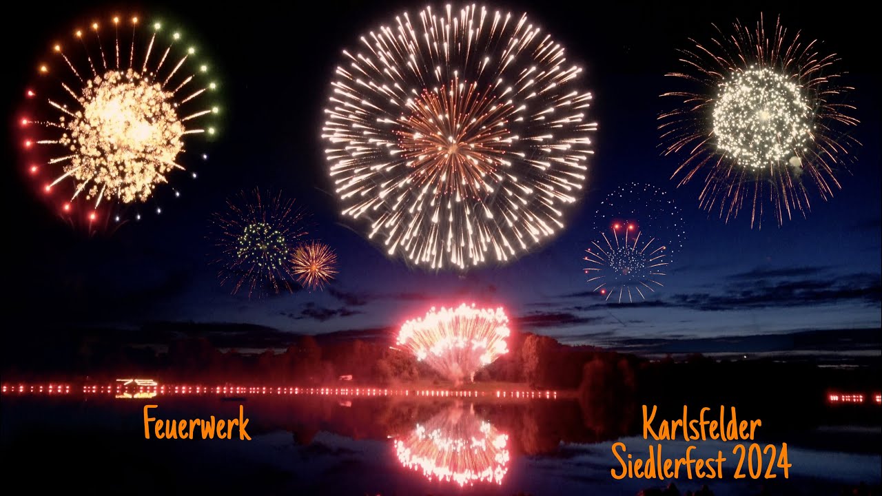 Feuerwerk Karlsfelder Siedlerfest 2024 (4K)