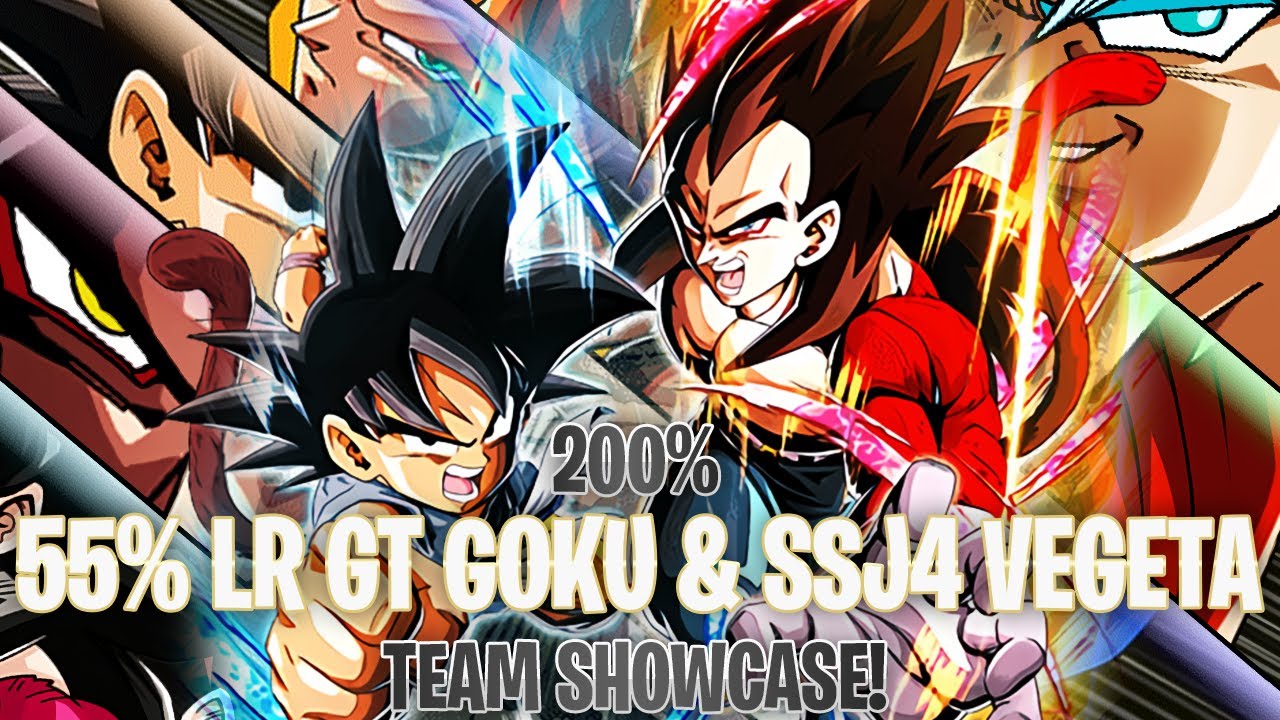 *NEW* 55% 8TH YEAR LR GT GOKU & SSJ4 VEGETA 200% TEAM SHOWCASE!