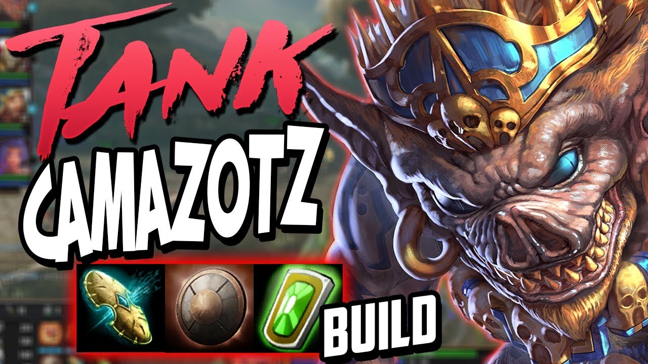 Smite: Tank Camazotz Build - THIS BUILD IS DISGUSTING ON CAMAZOTZ!