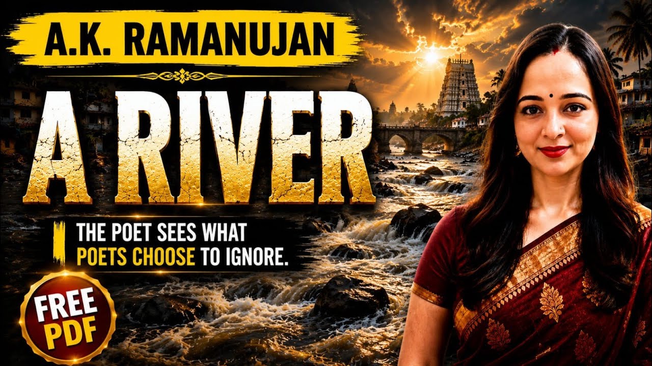 A River by AK Ramanujan in Hindi | A River by AK Ramanujan