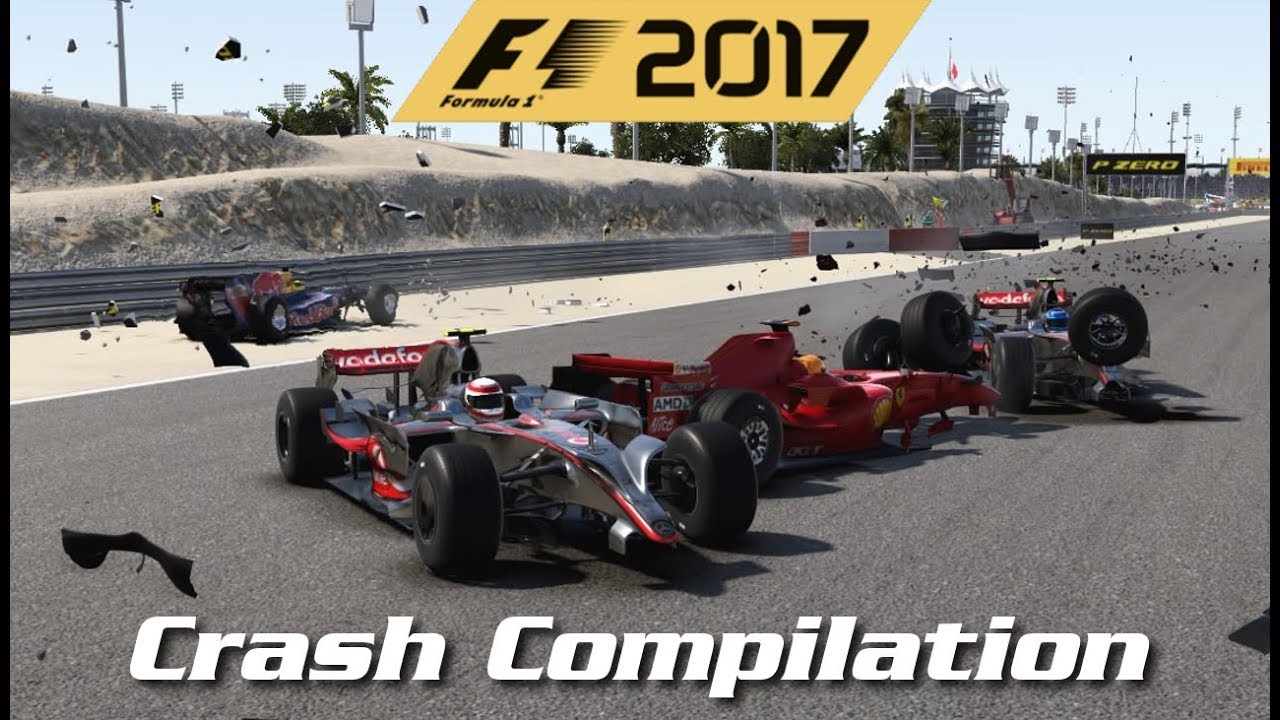 F1 2017 Game - Classic Cars Crash Compilation