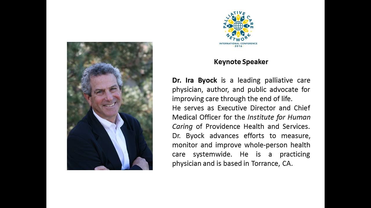 International Palliative Care Network Conference 2016 - Keynote Speaker