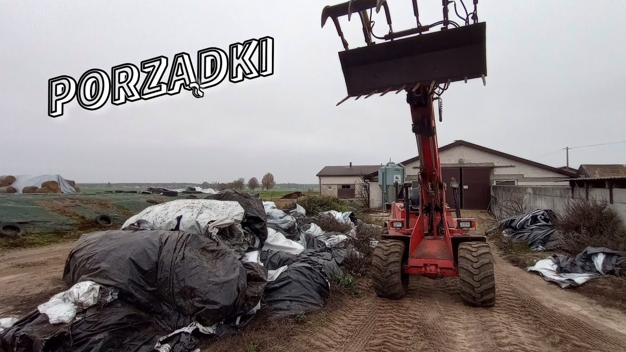 Porządki na gospodarstwie & Sprzątanie foli i siatek z pryzm &. GoPro #11