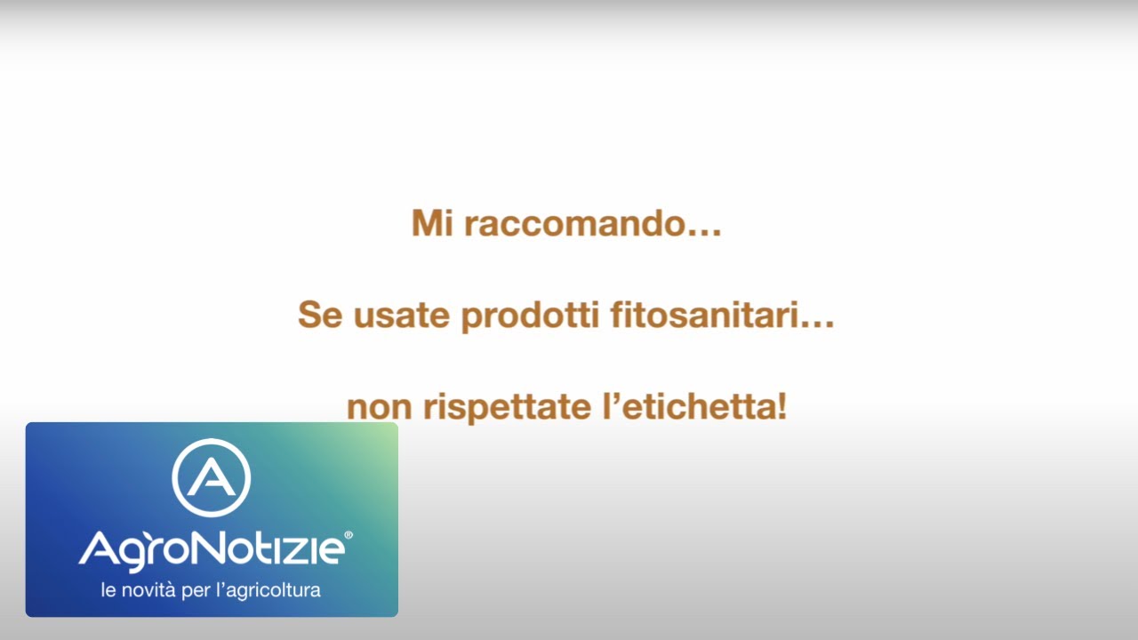 Mi raccomando... se usate prodotti fitosanitari... non rispettate l'etichetta!
