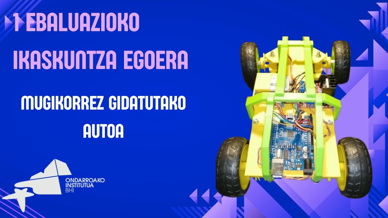 Zaldupe Ondarroa BHI Elkarlana 2021 12 02. Mugikorrez gidatutako autoaren muntaia.