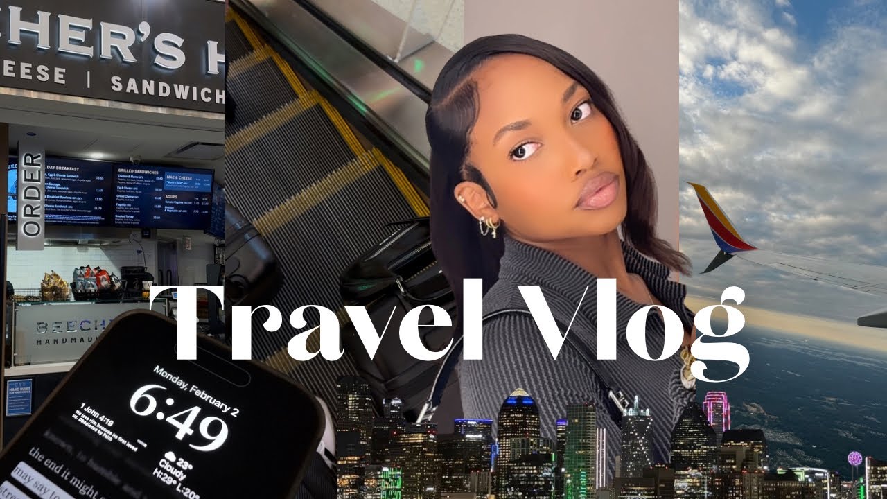 Flying SOLO to Dallas | Airport Vlog, Coffee, New Restaurant & City Walks