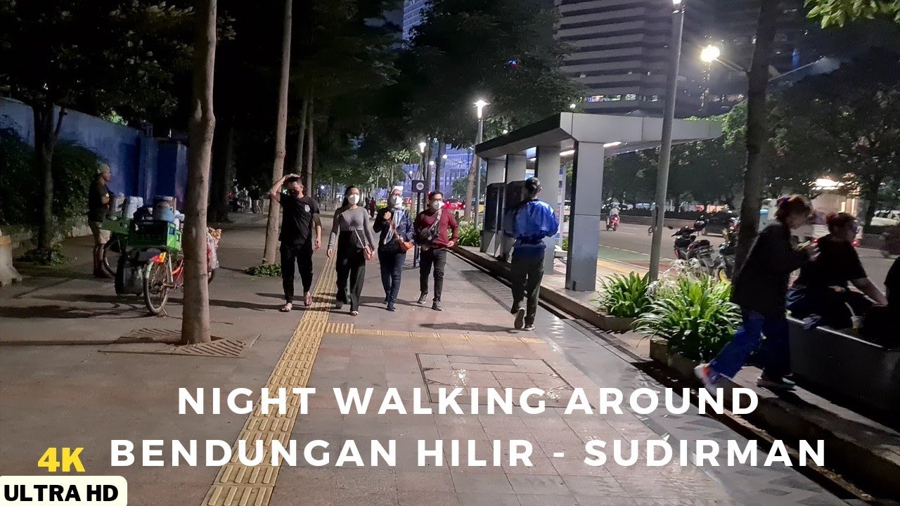 Night Walking Around Bendungan Hilir - Sudirman [4K]