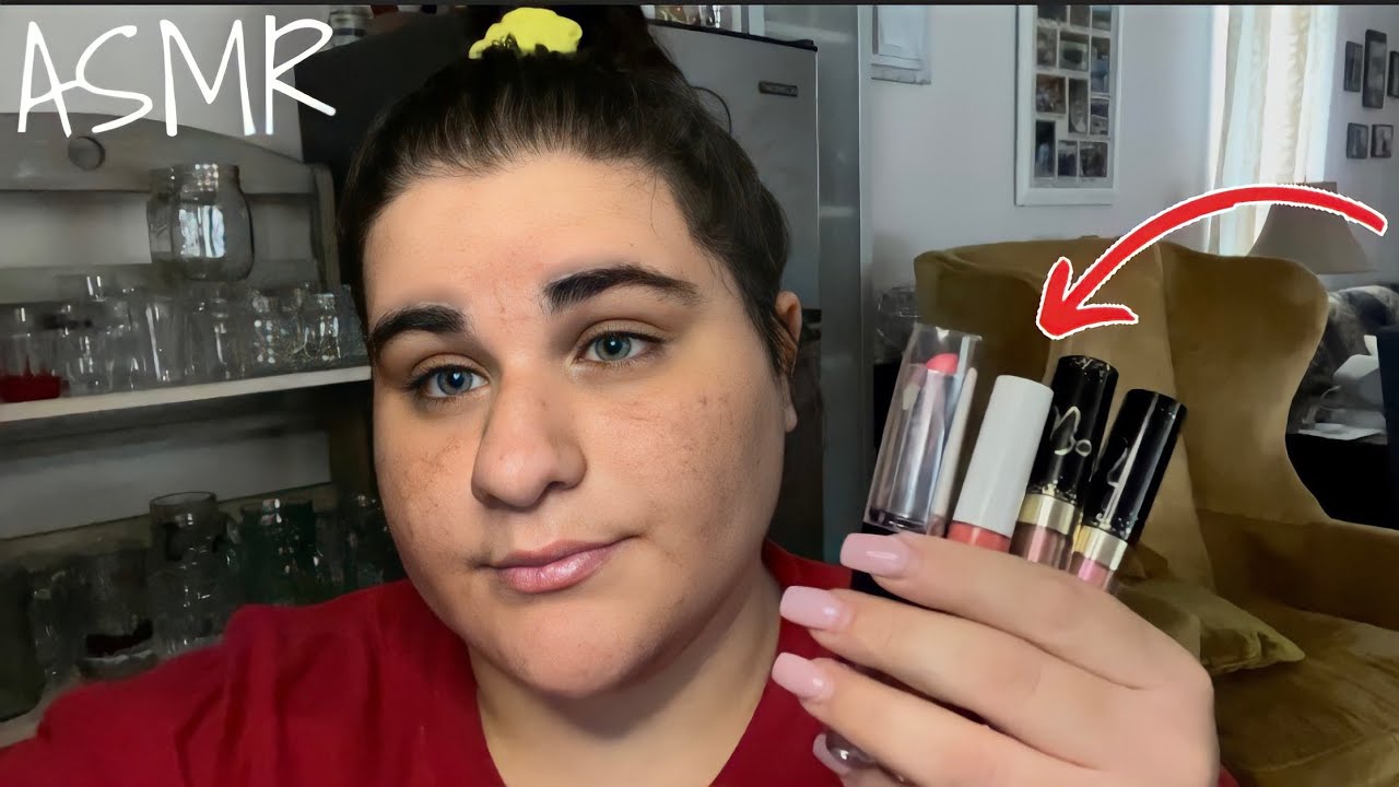 asmr | lofi lipgloss application | counting each layer + mouth sounds 💄💋✨
