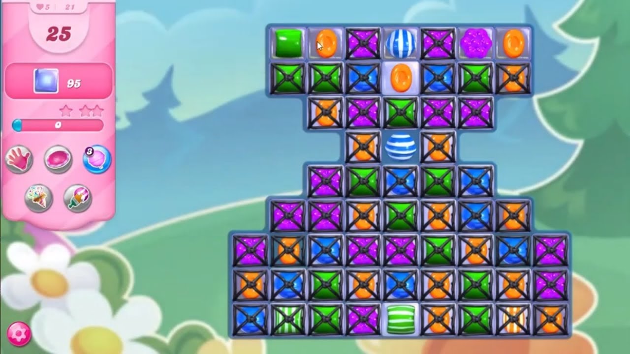 Candy Crush Saga LEVEL 21 NO BOOSTERS