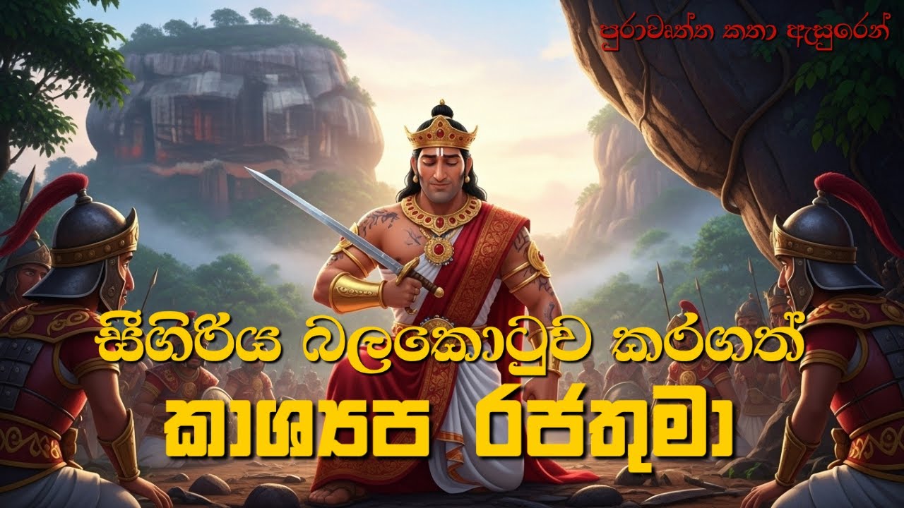 සීගිරිය බලකොටුව කරගත් කාශ්‍යප රජතුමා | ශ්‍රී ලංකාවේ පුරාවෘත්ත කතා  | Kids-Friendly | ළමා කතන්දර