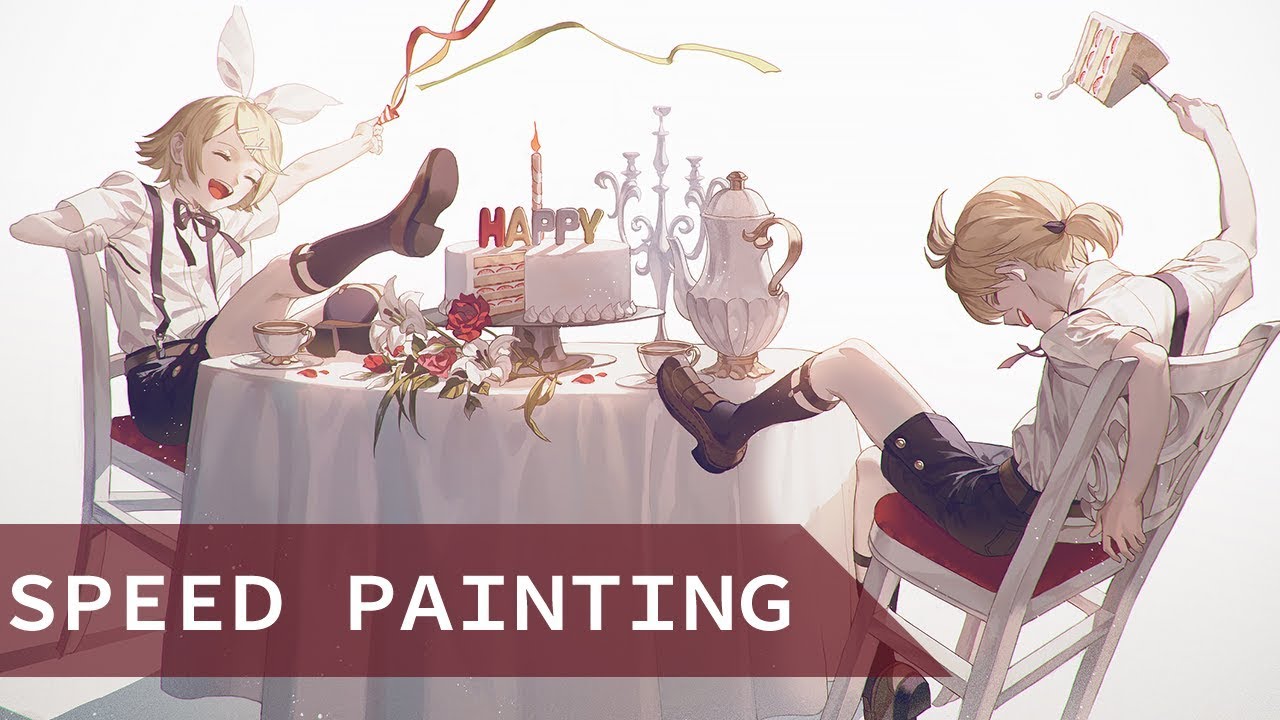 [speed painting]Congratulation!! 카가미네린렌