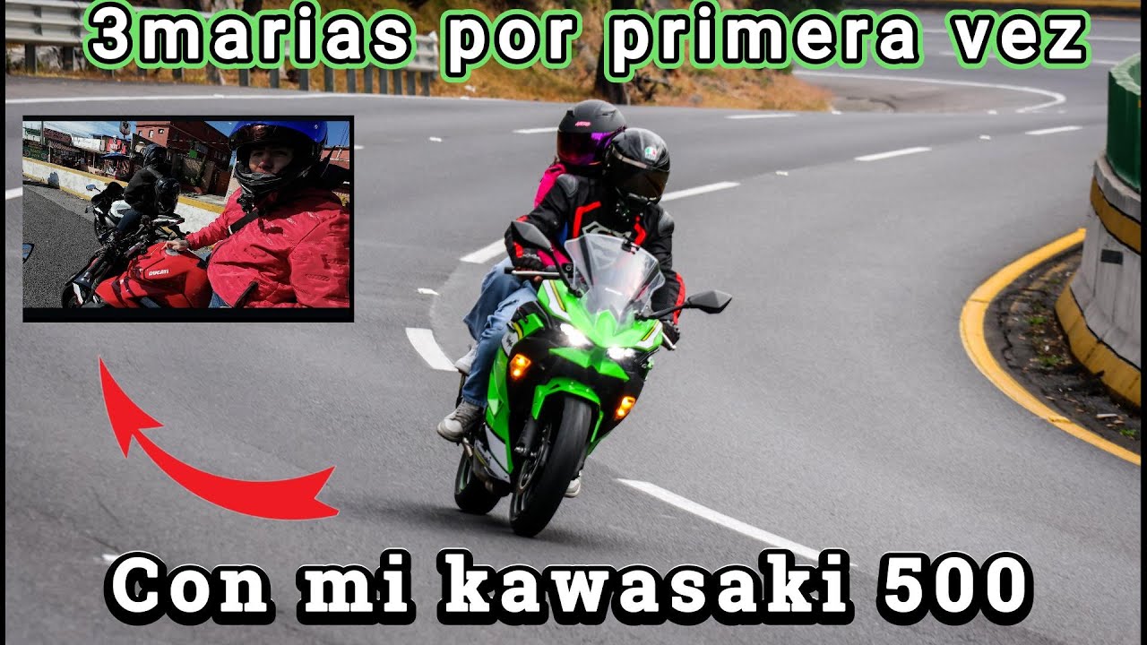 ¡NO LO CREO!😱 (Me encuentro con Benfurken y Luis Dozen)🤯Primera vez en 3Marías con mi  NINJA 500🏍️+💚