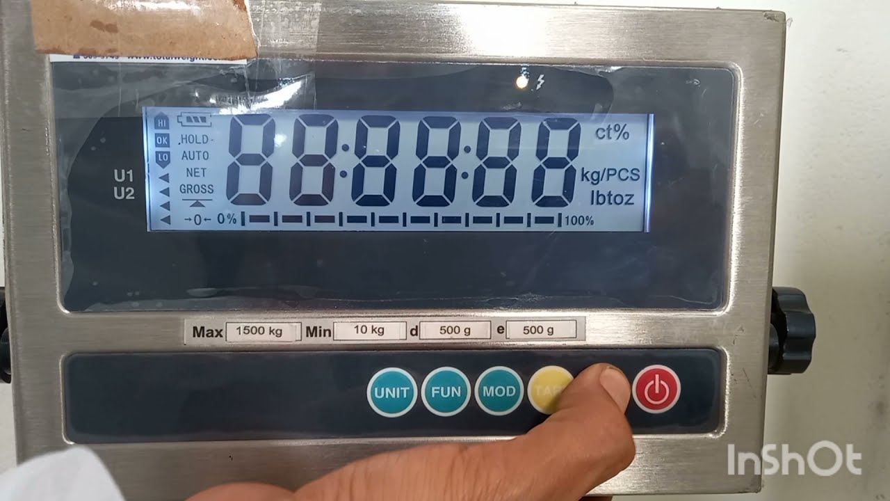 Ajuste (Calibración) de balanza marca Precix Weight, modelo 8513 Weight Scale Calibration