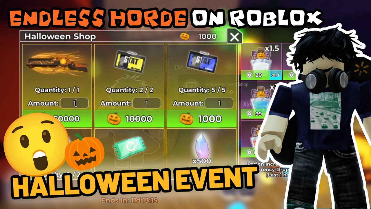 Halloween Event on Endless Horde Roblox... But I Can't Believe We Cleared That!