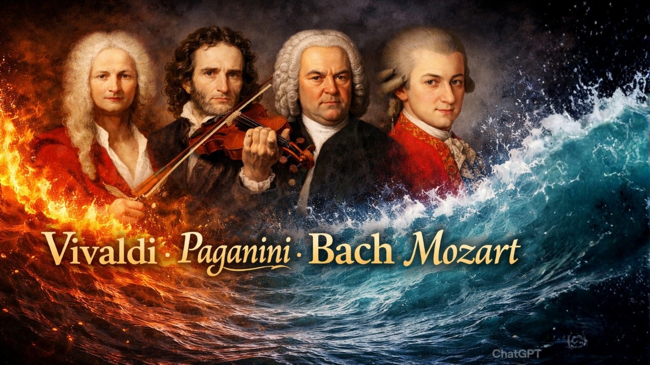 🎻Vivaldi • Paganini • Bach • Mozart — Pure Realistic Solo Violin Mastery (No Accompaniment)