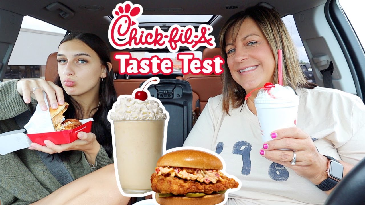 Taste Testing Chick-fil-A Honey Pepper Pimento Chicken Sandwich & Caramel Milkshake