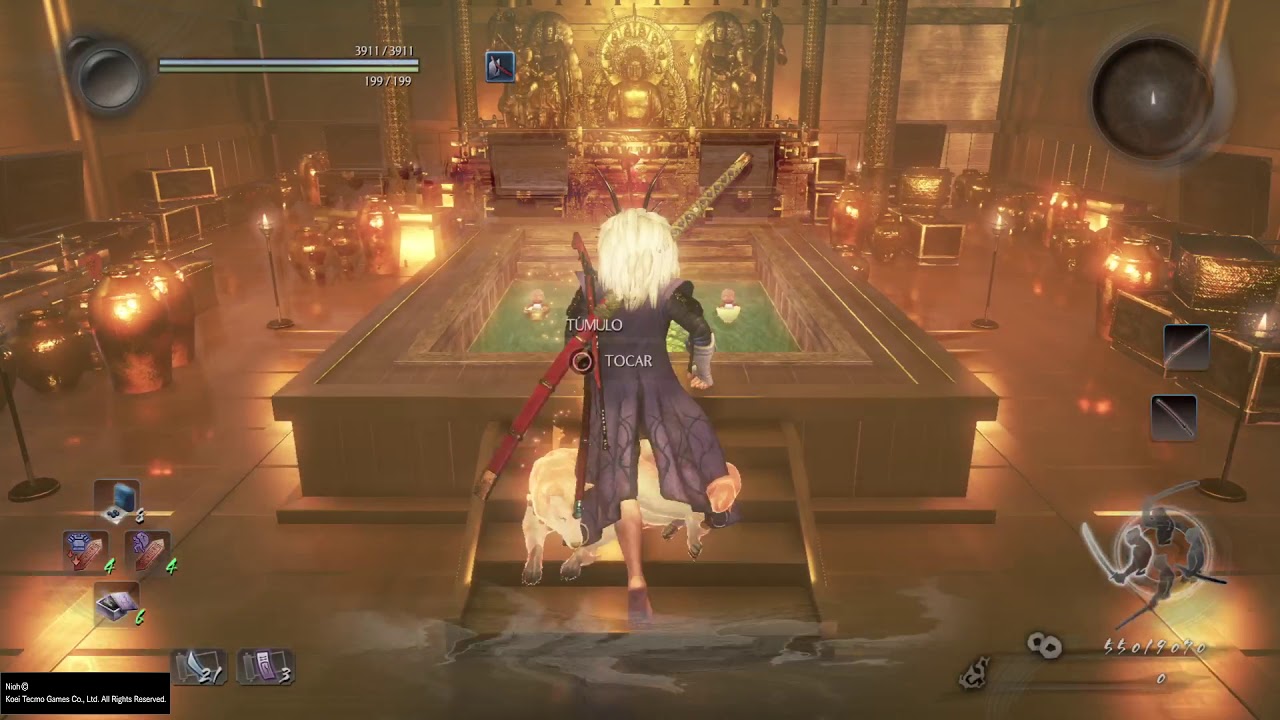 Nioh aos iniciantes Abismo. Em menos de 40 andares (4 vezes ) sala tesouro. Andar 100.