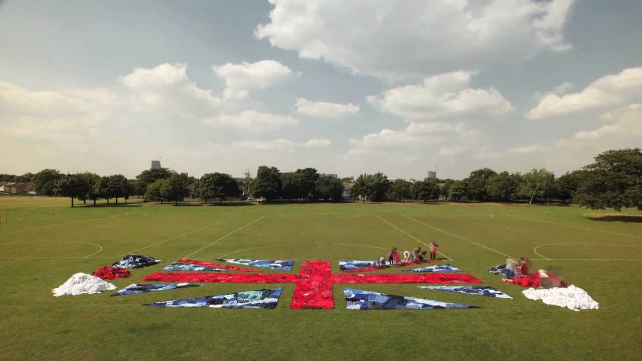 Marks & Spencer Create World's Largest Union Jack Flag from Unwanted Clothes