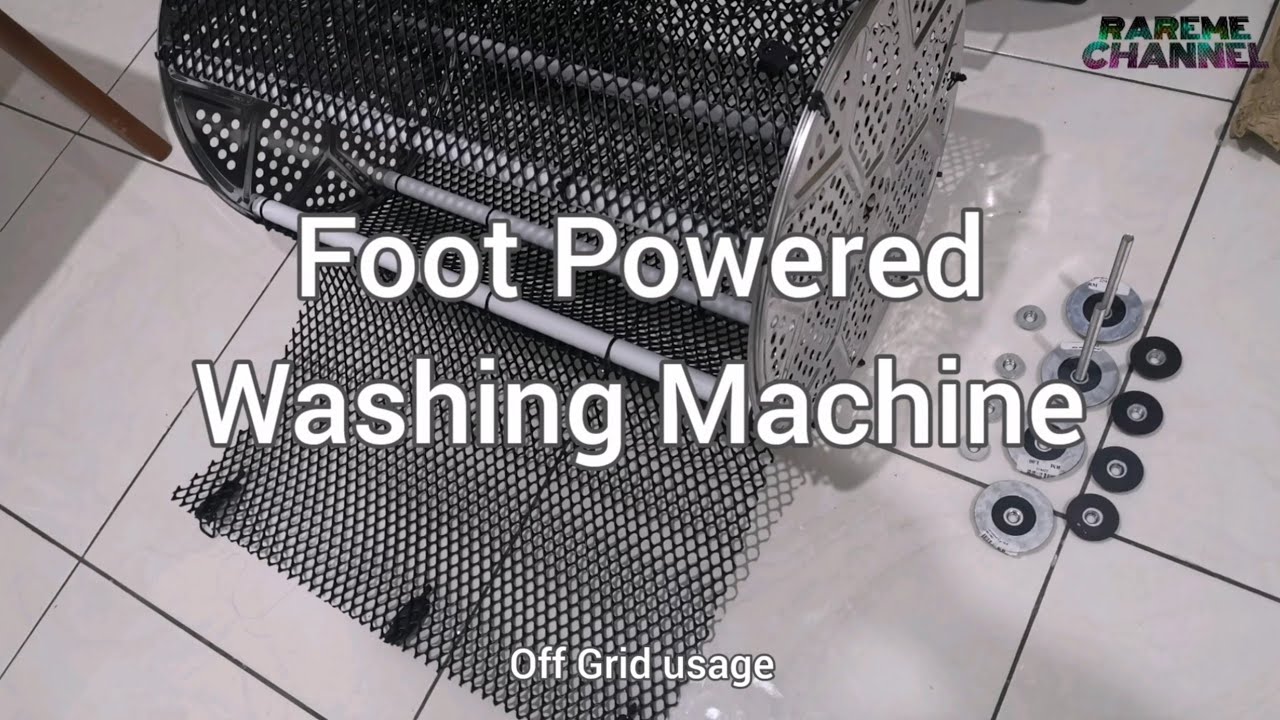 Off Grid Washing Machine (Foot Powered)