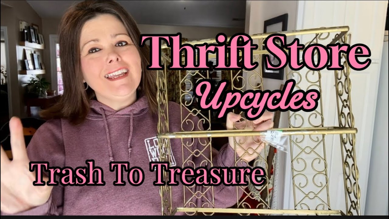 Переработка в магазинах секонд-хенд / благотворительных магазинах #trashtotreasure #thrifting #up...