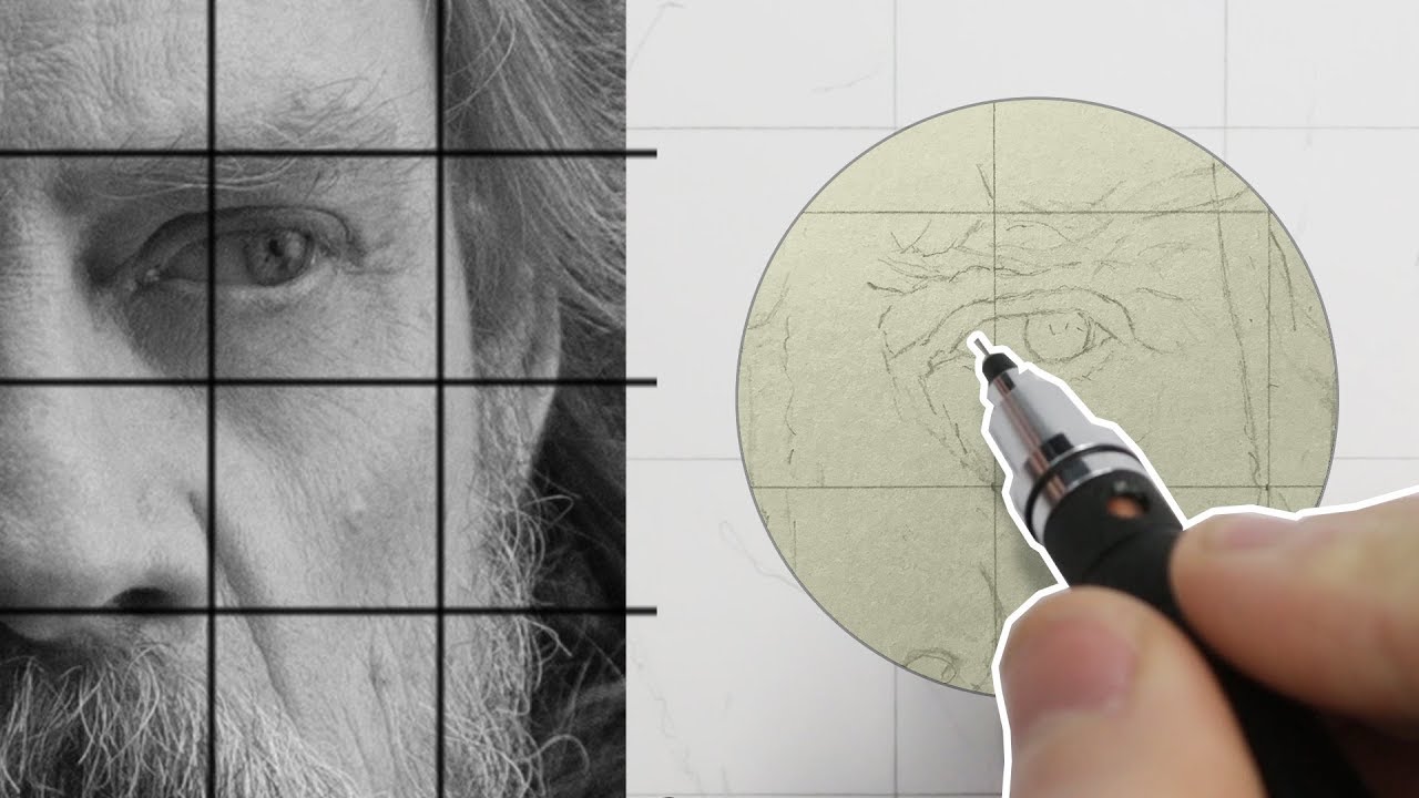 Start Drawing a Portrait - The Right Way (Equipment, Digital Grid, Proportions & Outlines) Part I