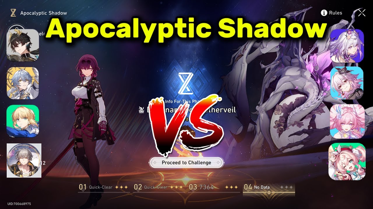 HSR Apocalyptic Shadow Team Saber VS Team Castorice #f2p