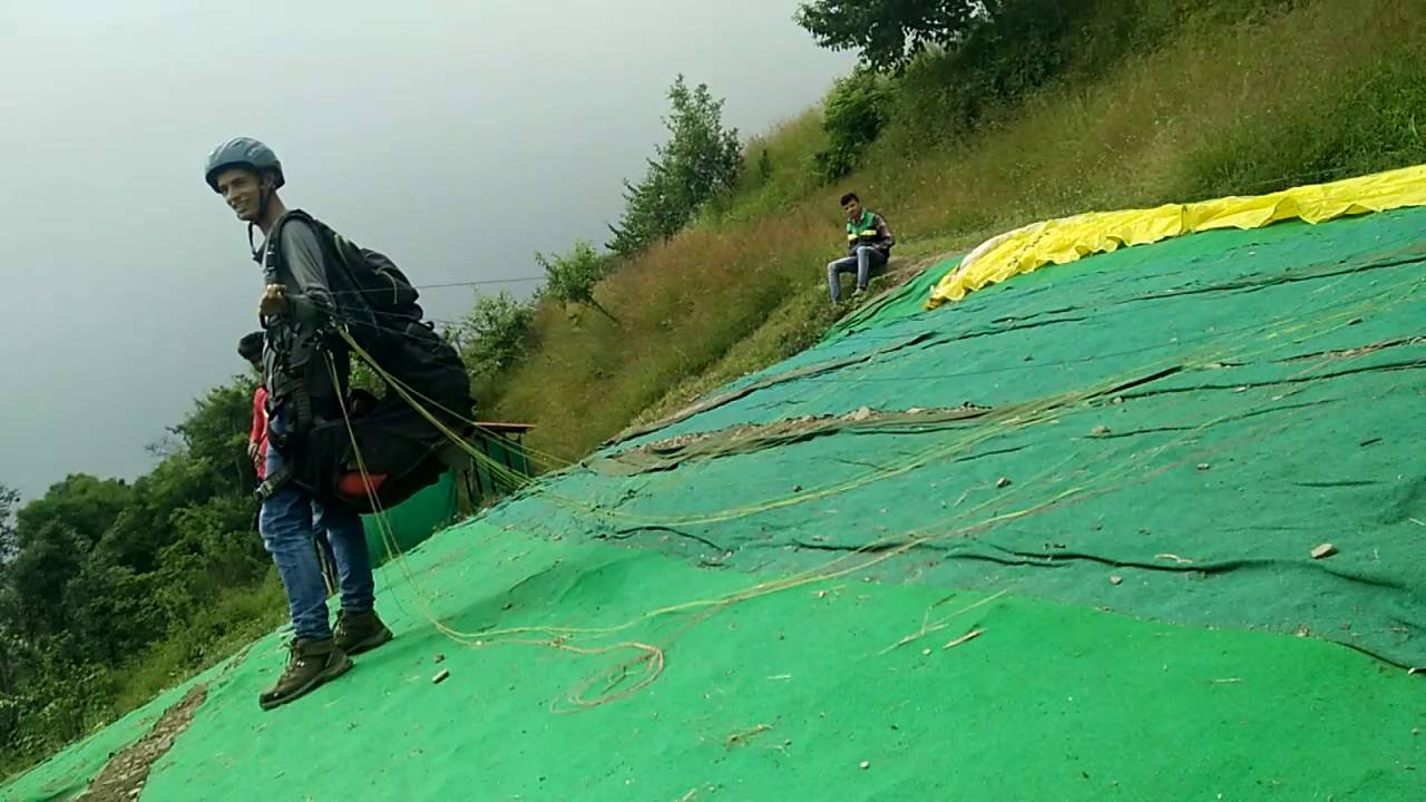 Paragliding solo Nainital my first take off