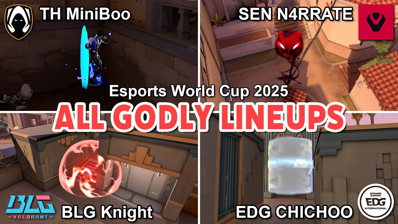 ALL GODLY LINEUPS used by pros in Esports World Cup 2025【 VALORANT 】
