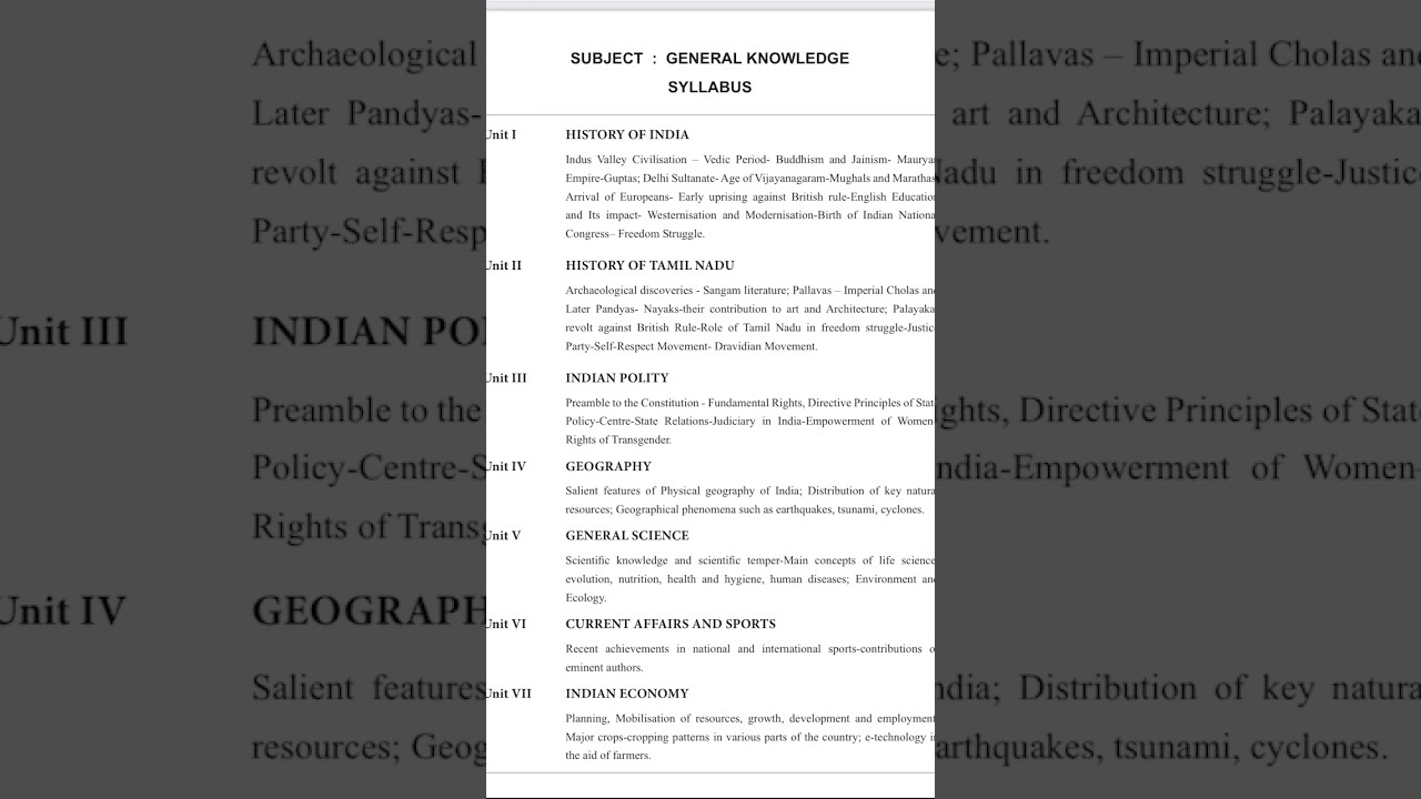 PG TRB 2025 General Knowledge Syllabus/ All the 10 units #examcentre #Pg maths#trb #exam #maths
