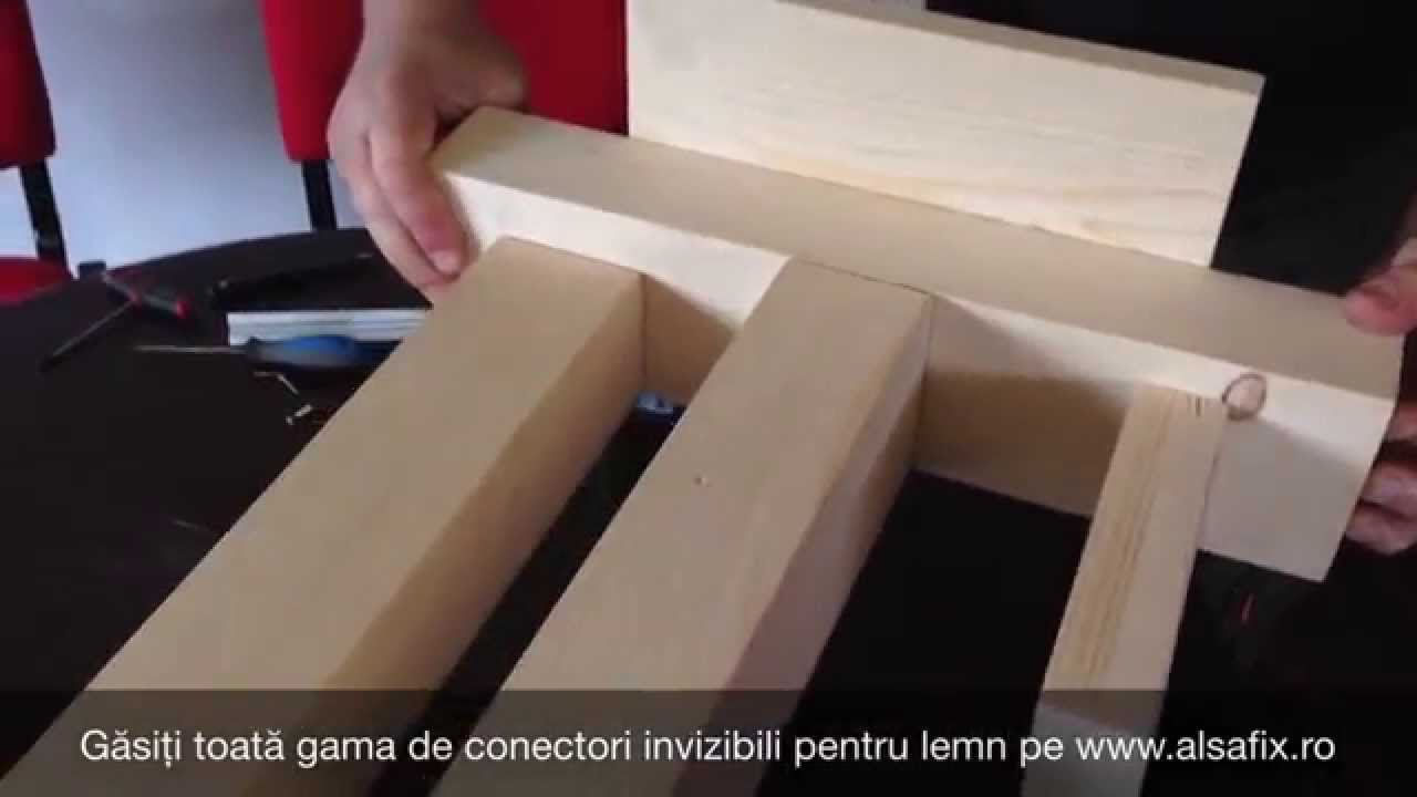 Conectori metalici ascunsi pentru imbinari lemn