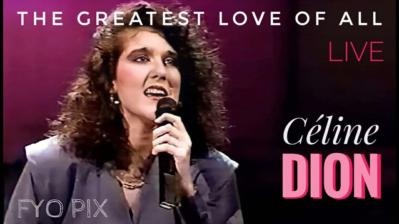 CELINE DION 🎤 The Greatest Love Of All 💜 (Live) (George Benson, Whitney Houston Cover) 1987