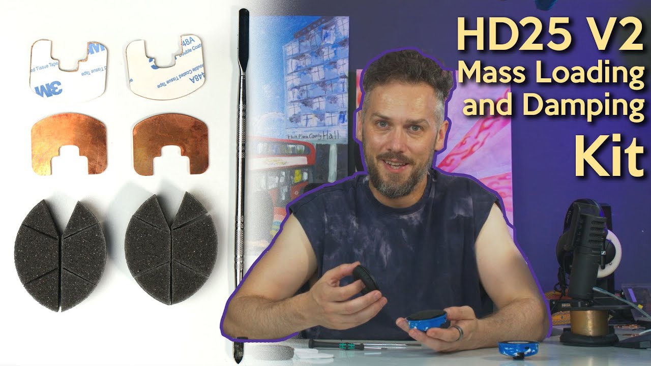 Custom Cans Sennheiser HD25 V2 mass loading and damping kit