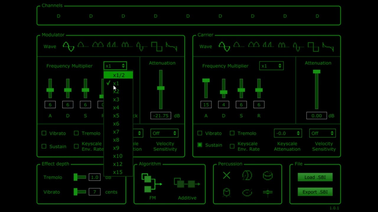Working on the FM synth for The MEGA MAN X 2 remake in progress, very beta ' pls turn down volume'