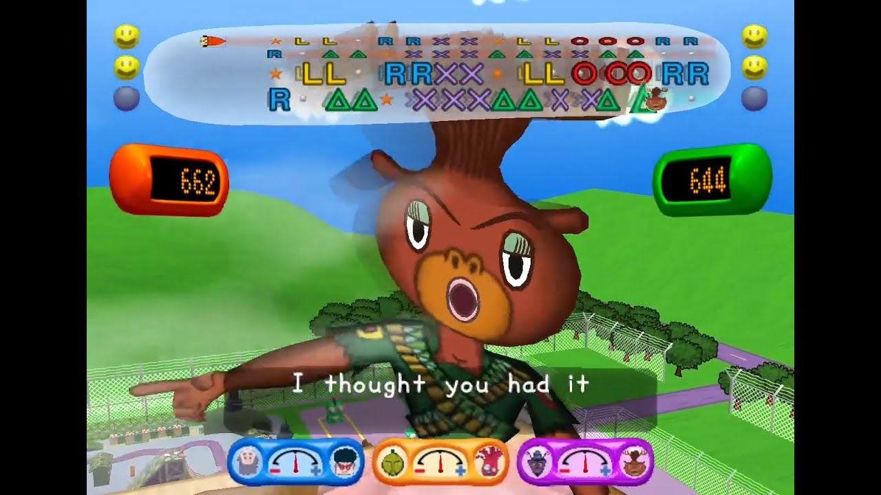 PaRappa the Rapper 2 VS mode but the AI can actually put up a good fight