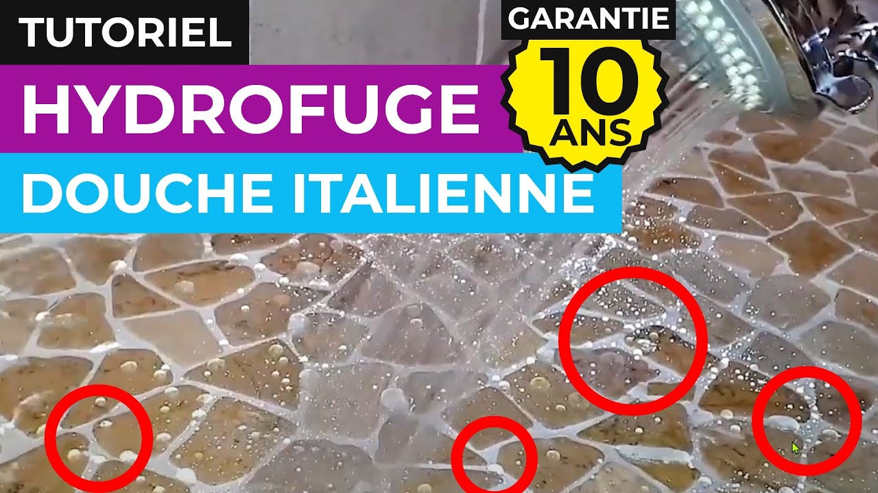 [DÉMO/TUTO] Comment protéger avec un Hydrofuge joint de carrelage douche italienne démo et tuto😏